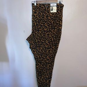 High rise fitted pants